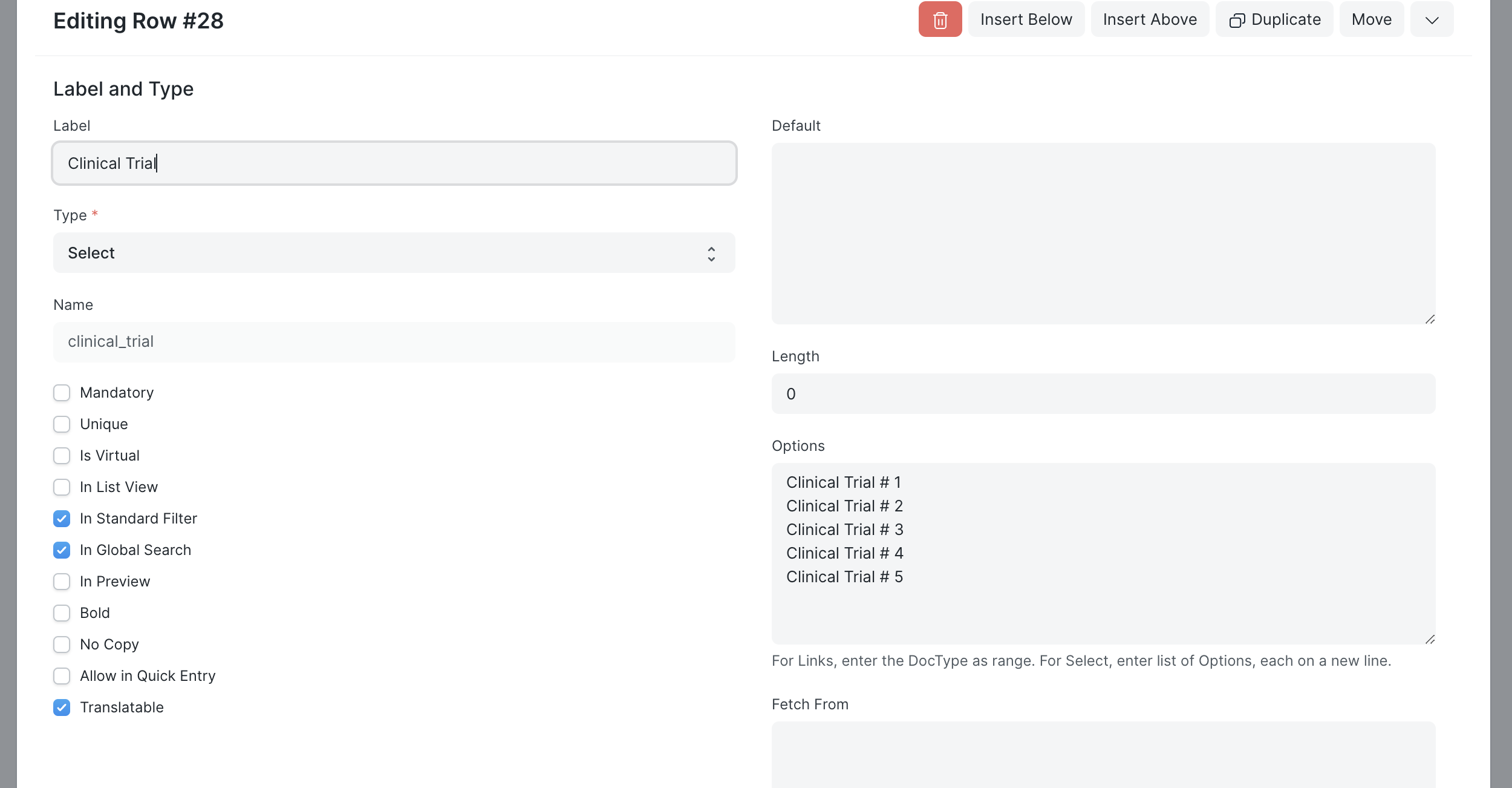 Patient Custom Fields Placeholder