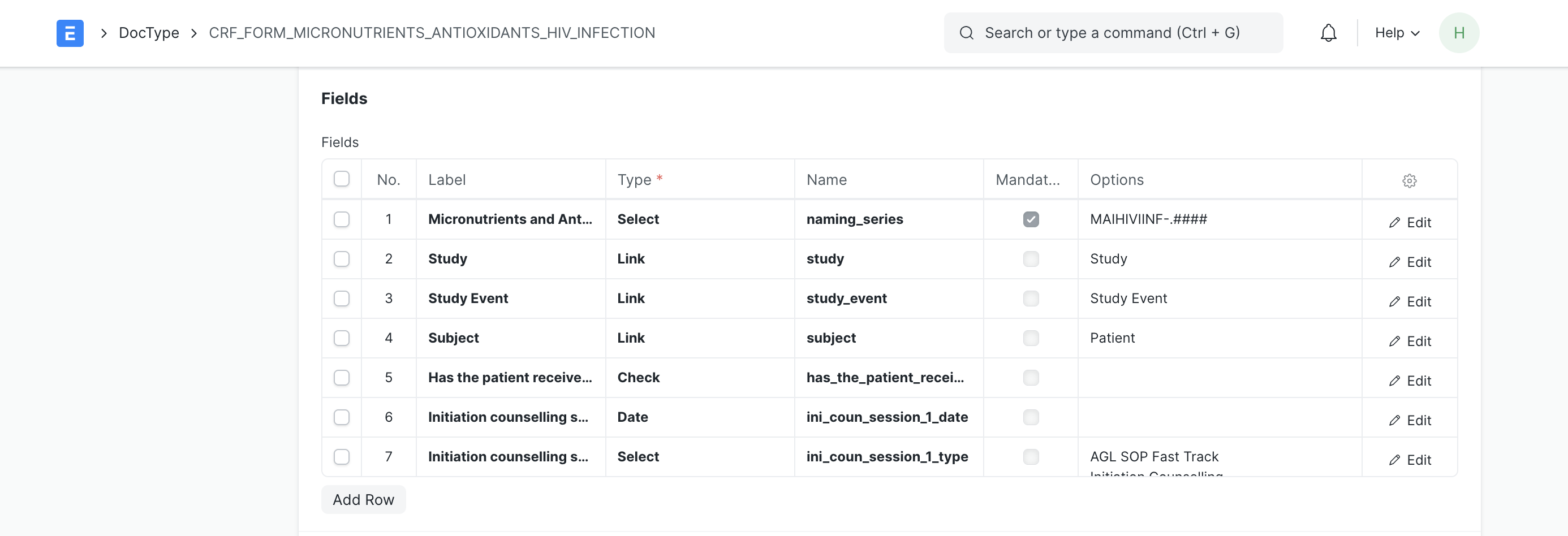 Save Form - Publish the CRF