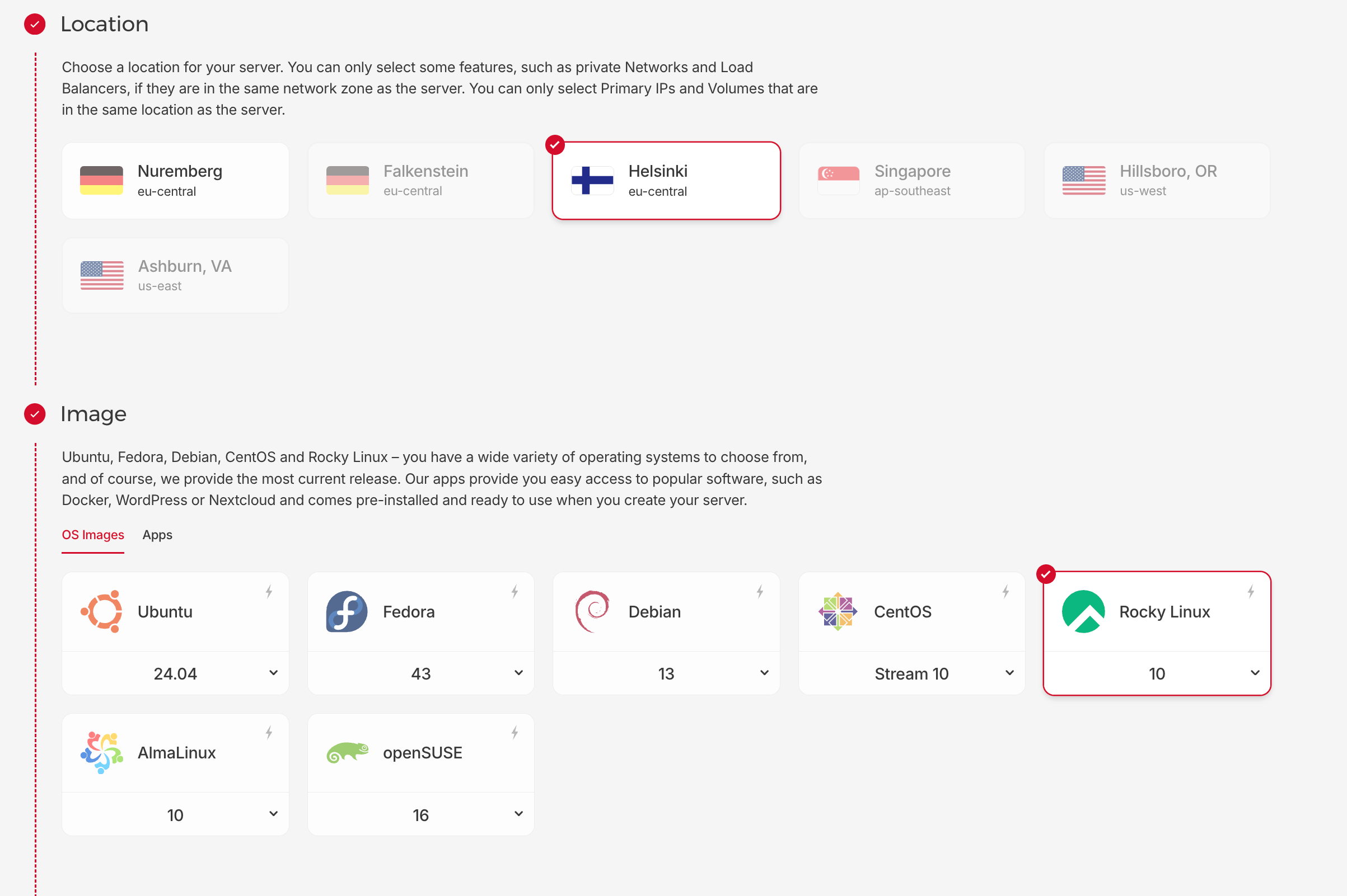 Hetzner — Server Type CX43
